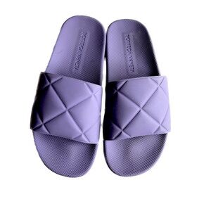 Bottega Veneta Lavender Quilted Slides 38